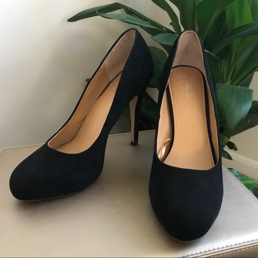 Express Suede Heels